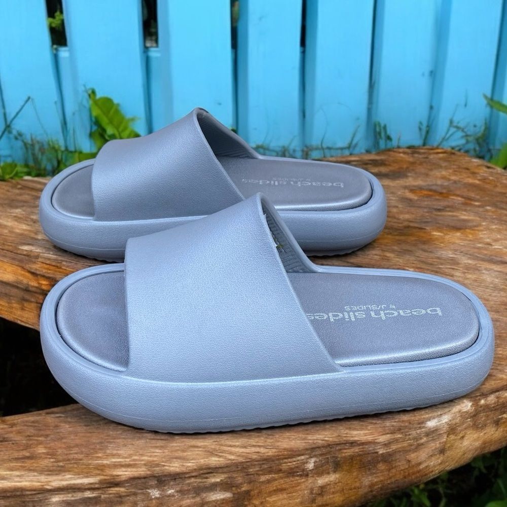 NIB New J/Slides NY SQUISH Grey EVA Slip on Slide… - image 7